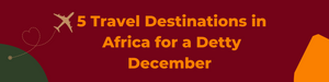 5 Travel Destinations in Africa for a Detty December