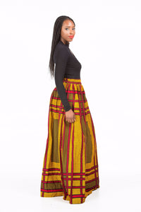 Grid - Maxi Skirt