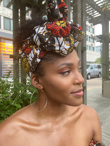 Wemmy Headwrap - African Print Silk